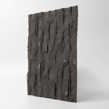 Attico Flexi Stone Panel (1.44 m²) Line Stone Board Dark Grey 2400 x 600 x 4 - 8 mm