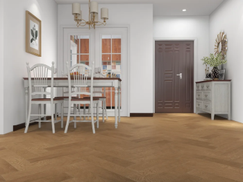 ATTICO - GRANDE SPC Flooring Herringbone SPCH2001-B-Country Oak 0.5/5.5 x 127 x 610mm incl 1mm IXPE Foam - Box 1.549m2/20pcs