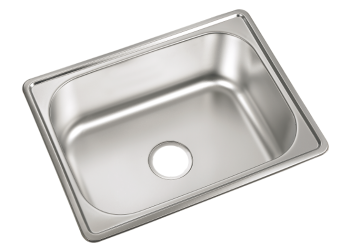 Milano Inset Single Bowl Kitchen Sink, 60x45cm, Stainless Steel